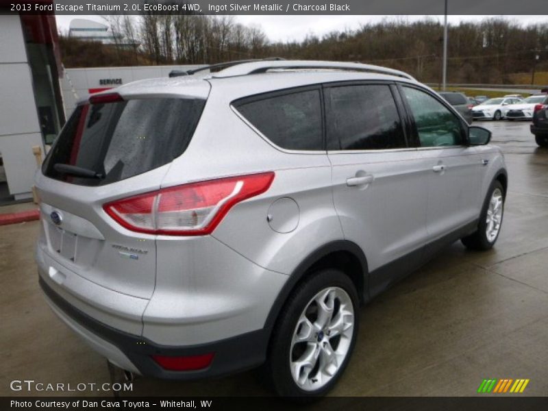 Ingot Silver Metallic / Charcoal Black 2013 Ford Escape Titanium 2.0L EcoBoost 4WD
