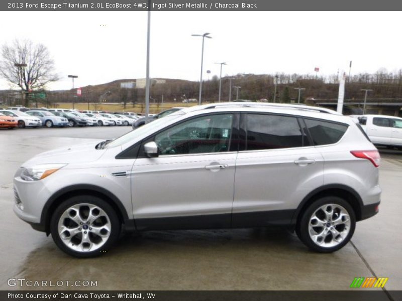 Ingot Silver Metallic / Charcoal Black 2013 Ford Escape Titanium 2.0L EcoBoost 4WD