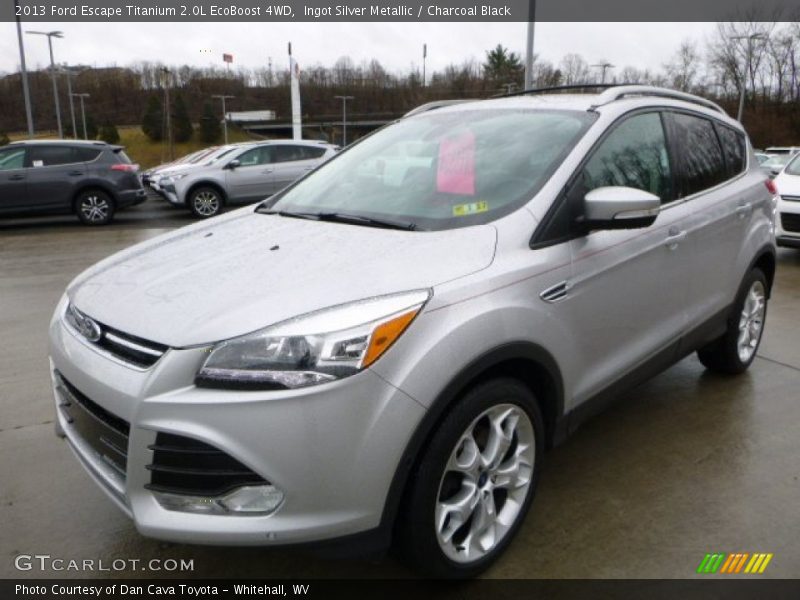 Ingot Silver Metallic / Charcoal Black 2013 Ford Escape Titanium 2.0L EcoBoost 4WD