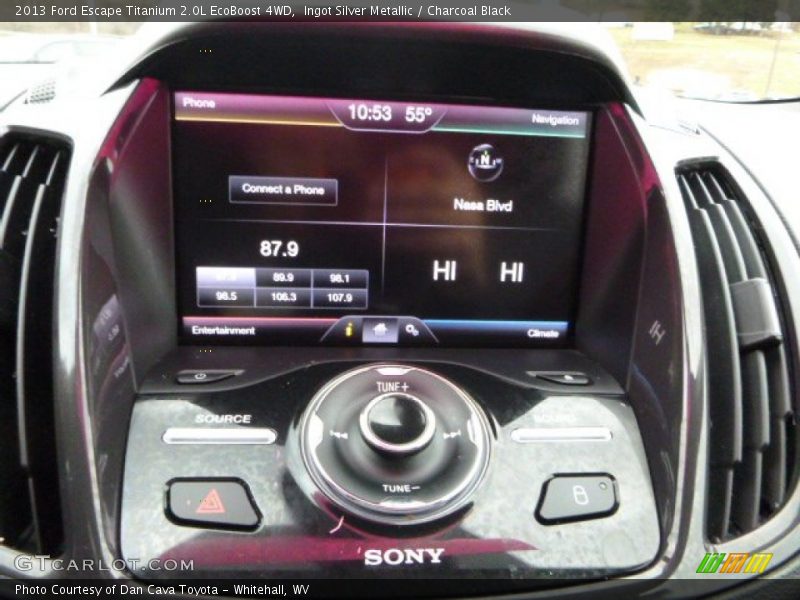 Ingot Silver Metallic / Charcoal Black 2013 Ford Escape Titanium 2.0L EcoBoost 4WD