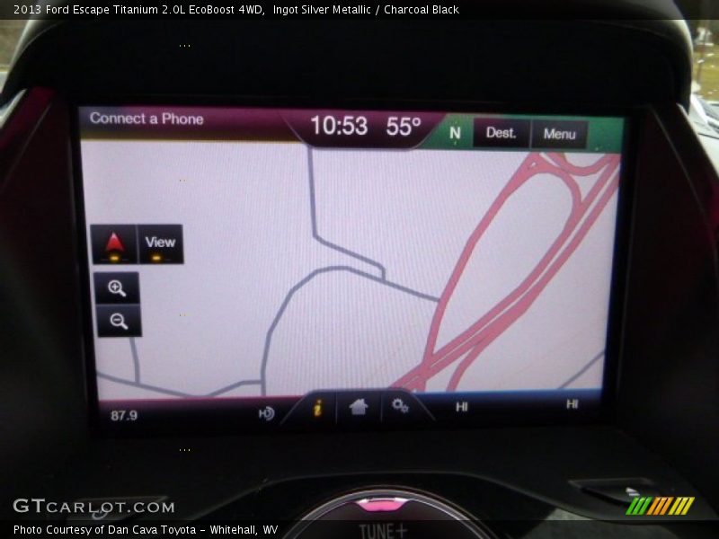 Ingot Silver Metallic / Charcoal Black 2013 Ford Escape Titanium 2.0L EcoBoost 4WD