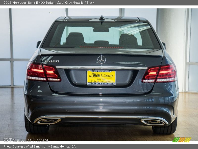 Steel Grey Metallic / Black 2016 Mercedes-Benz E 400 Sedan