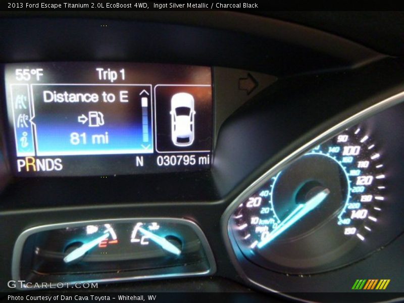 Ingot Silver Metallic / Charcoal Black 2013 Ford Escape Titanium 2.0L EcoBoost 4WD
