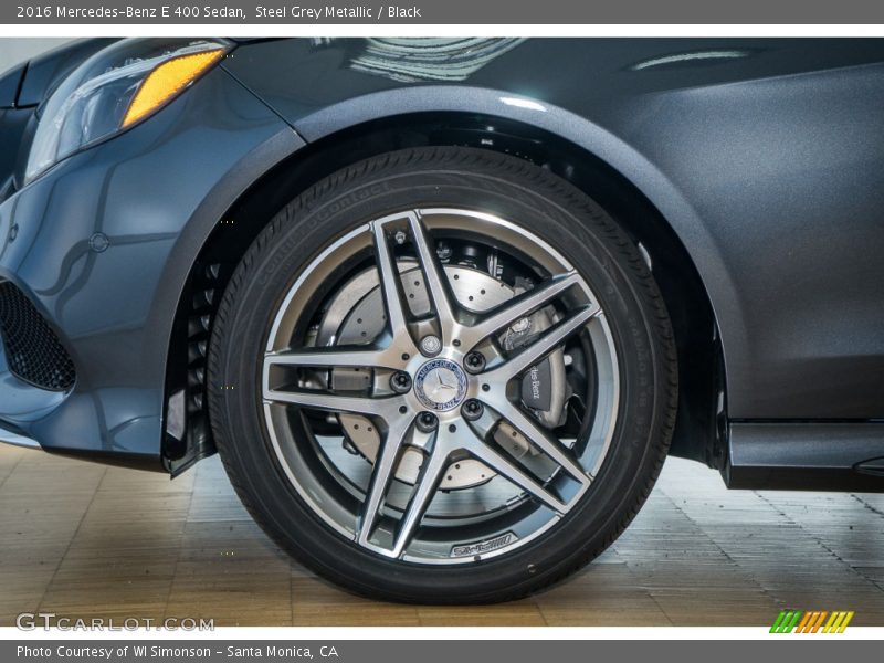 Steel Grey Metallic / Black 2016 Mercedes-Benz E 400 Sedan