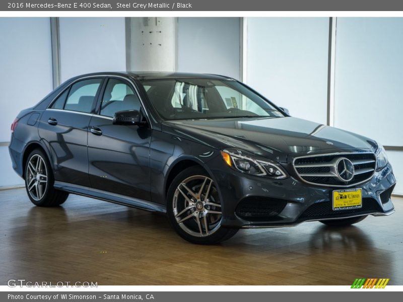 Steel Grey Metallic / Black 2016 Mercedes-Benz E 400 Sedan
