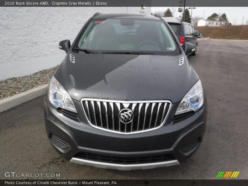 Graphite Gray Metallic / Ebony 2016 Buick Encore AWD