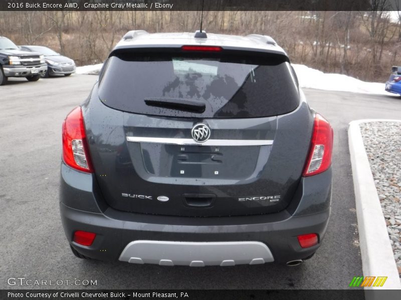Graphite Gray Metallic / Ebony 2016 Buick Encore AWD