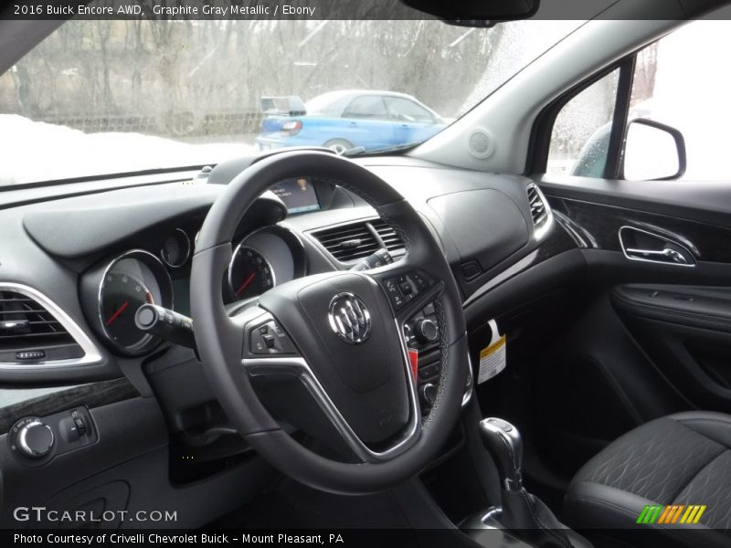 Graphite Gray Metallic / Ebony 2016 Buick Encore AWD
