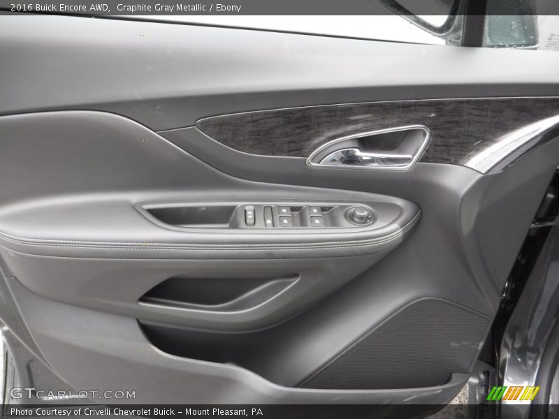 Graphite Gray Metallic / Ebony 2016 Buick Encore AWD