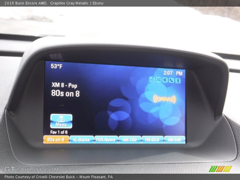 Graphite Gray Metallic / Ebony 2016 Buick Encore AWD