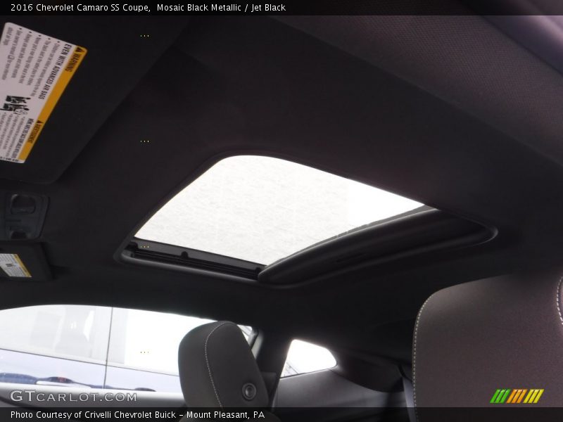 Mosaic Black Metallic / Jet Black 2016 Chevrolet Camaro SS Coupe
