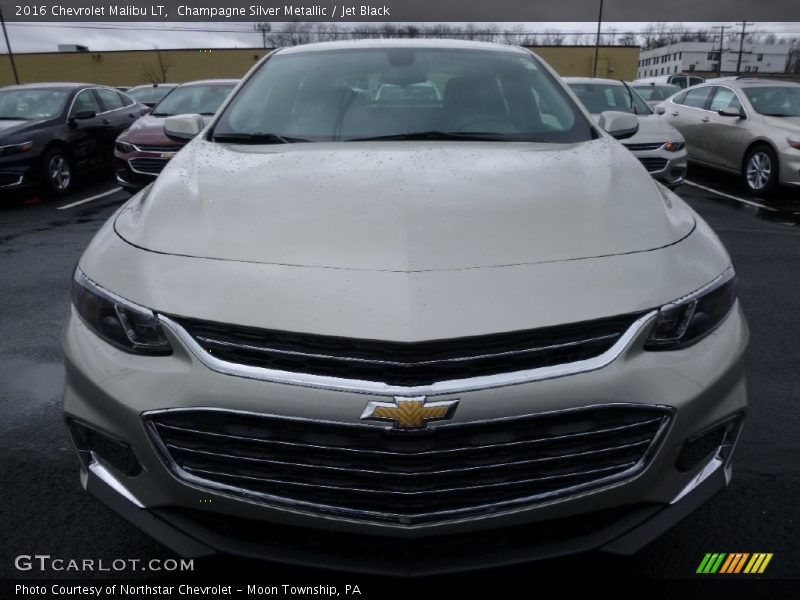 Champagne Silver Metallic / Jet Black 2016 Chevrolet Malibu LT