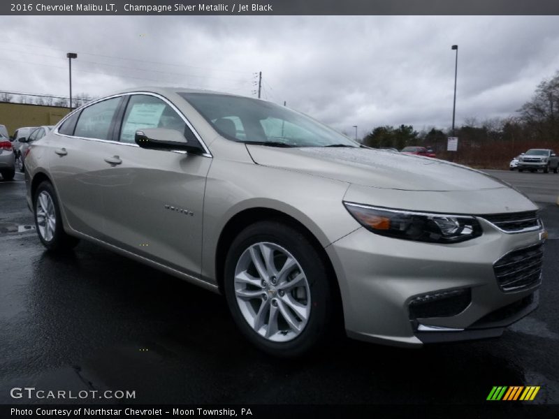 Champagne Silver Metallic / Jet Black 2016 Chevrolet Malibu LT