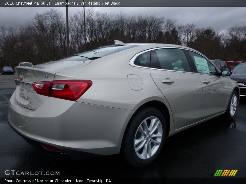 Champagne Silver Metallic / Jet Black 2016 Chevrolet Malibu LT