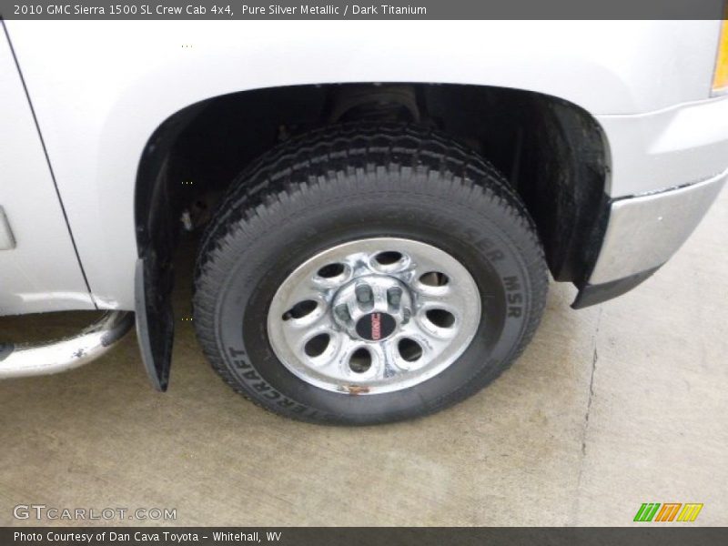 Pure Silver Metallic / Dark Titanium 2010 GMC Sierra 1500 SL Crew Cab 4x4