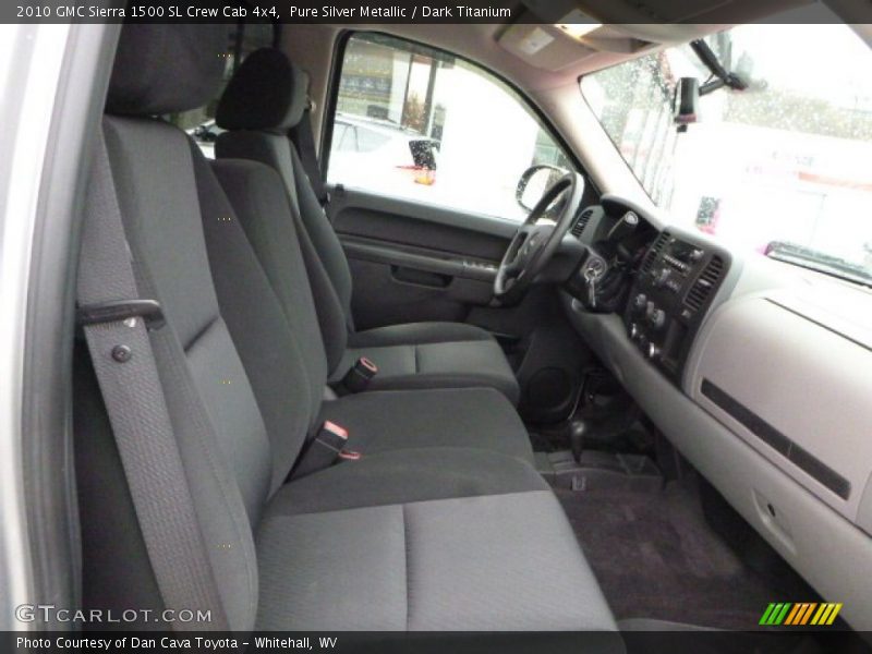 Pure Silver Metallic / Dark Titanium 2010 GMC Sierra 1500 SL Crew Cab 4x4