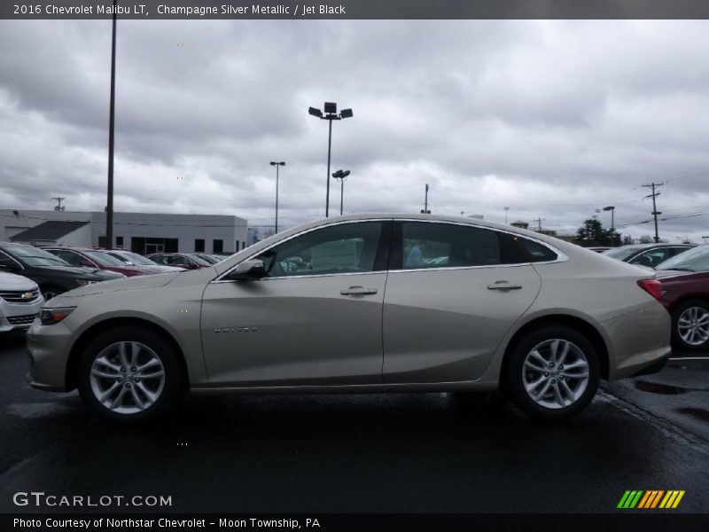 Champagne Silver Metallic / Jet Black 2016 Chevrolet Malibu LT