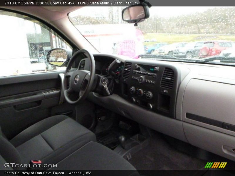 Pure Silver Metallic / Dark Titanium 2010 GMC Sierra 1500 SL Crew Cab 4x4