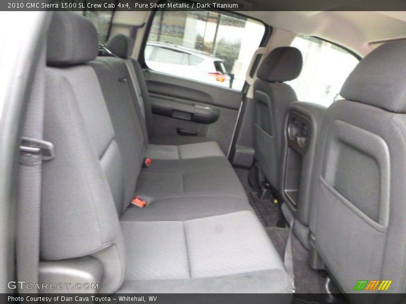 Pure Silver Metallic / Dark Titanium 2010 GMC Sierra 1500 SL Crew Cab 4x4