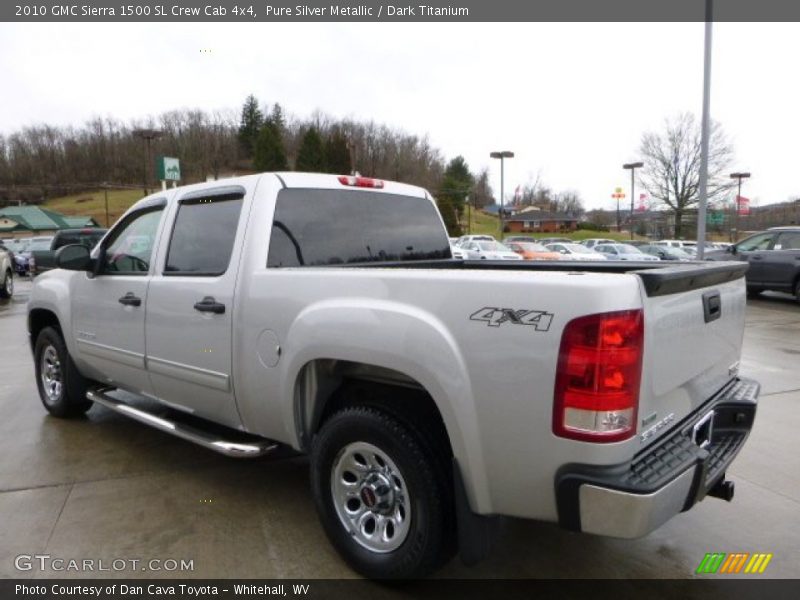 Pure Silver Metallic / Dark Titanium 2010 GMC Sierra 1500 SL Crew Cab 4x4