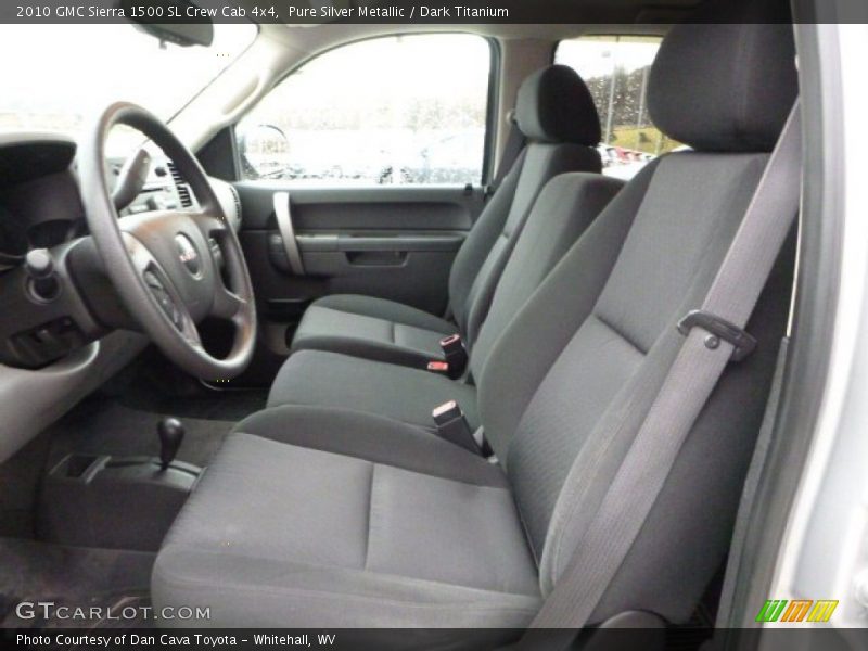Pure Silver Metallic / Dark Titanium 2010 GMC Sierra 1500 SL Crew Cab 4x4