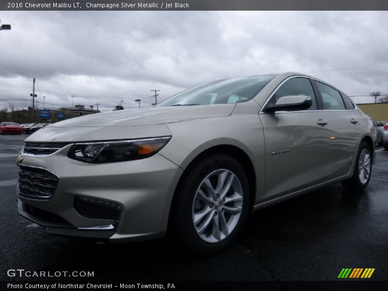 Champagne Silver Metallic / Jet Black 2016 Chevrolet Malibu LT