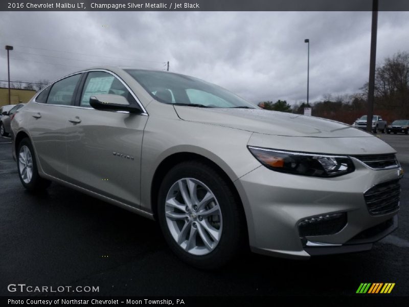 Champagne Silver Metallic / Jet Black 2016 Chevrolet Malibu LT