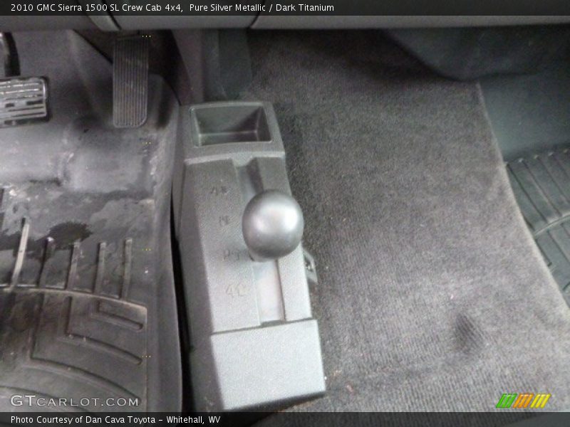 Pure Silver Metallic / Dark Titanium 2010 GMC Sierra 1500 SL Crew Cab 4x4
