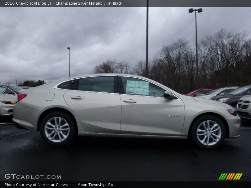 Champagne Silver Metallic / Jet Black 2016 Chevrolet Malibu LT