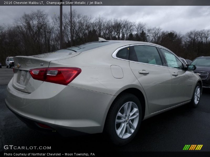 Champagne Silver Metallic / Jet Black 2016 Chevrolet Malibu LT