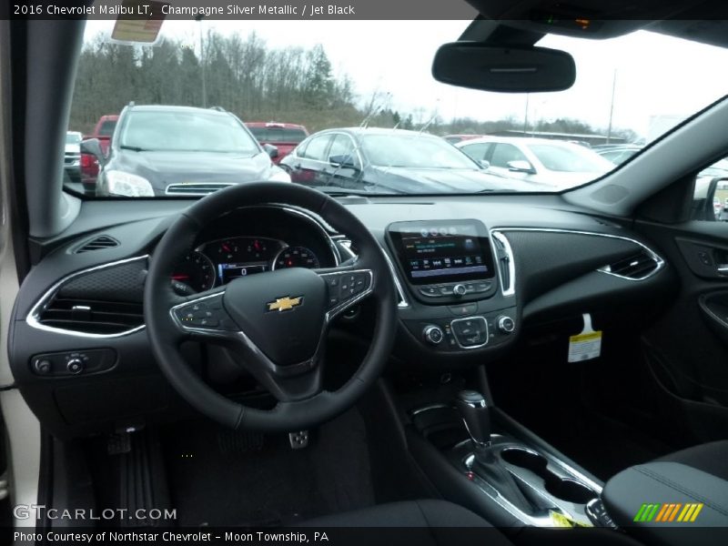 Champagne Silver Metallic / Jet Black 2016 Chevrolet Malibu LT