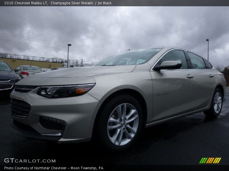 Champagne Silver Metallic / Jet Black 2016 Chevrolet Malibu LT