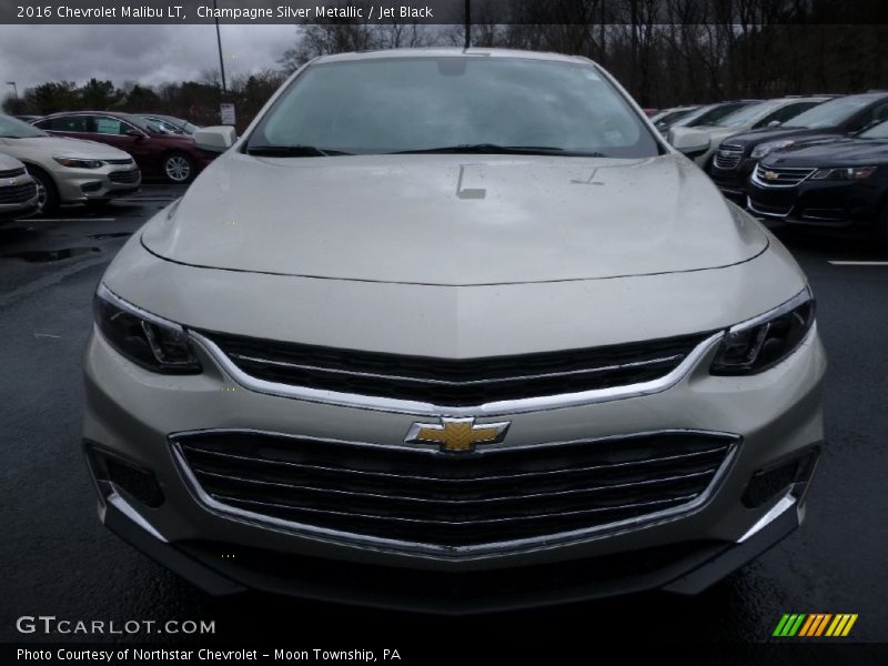 Champagne Silver Metallic / Jet Black 2016 Chevrolet Malibu LT