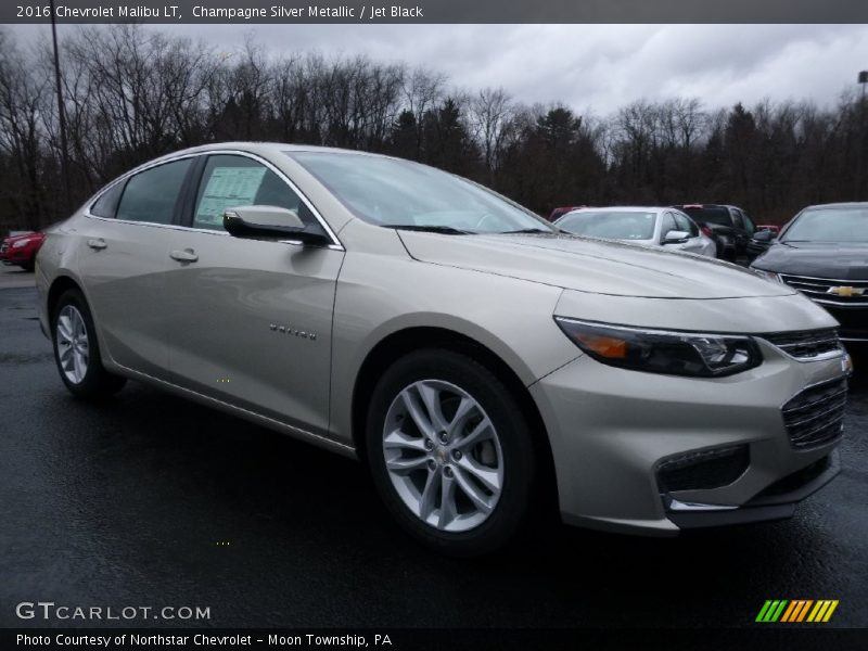 Champagne Silver Metallic / Jet Black 2016 Chevrolet Malibu LT