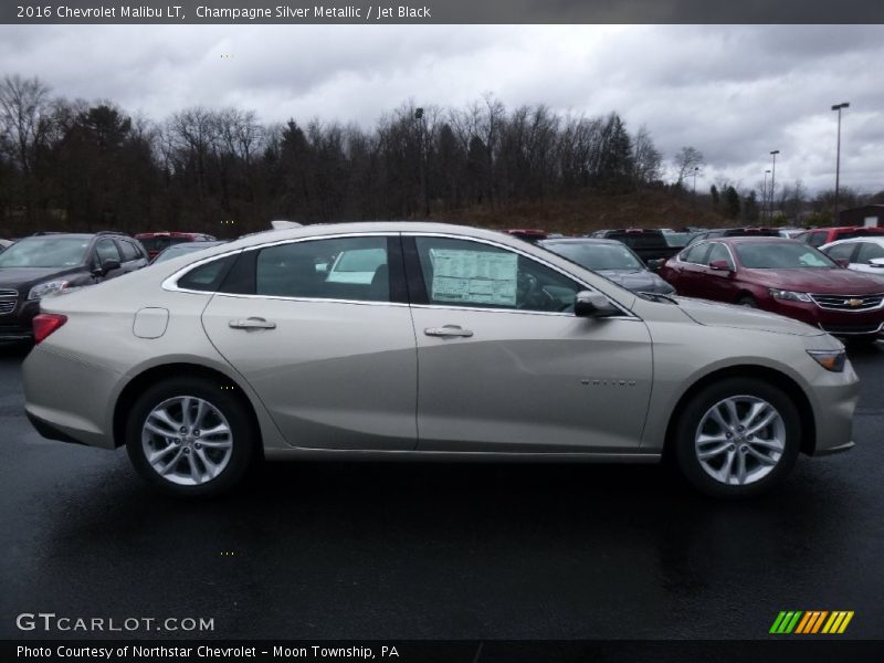 Champagne Silver Metallic / Jet Black 2016 Chevrolet Malibu LT