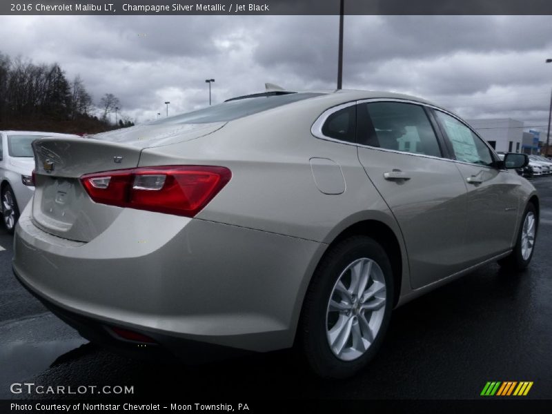 Champagne Silver Metallic / Jet Black 2016 Chevrolet Malibu LT