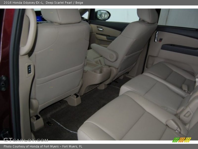 Deep Scarlet Pearl / Beige 2016 Honda Odyssey EX-L