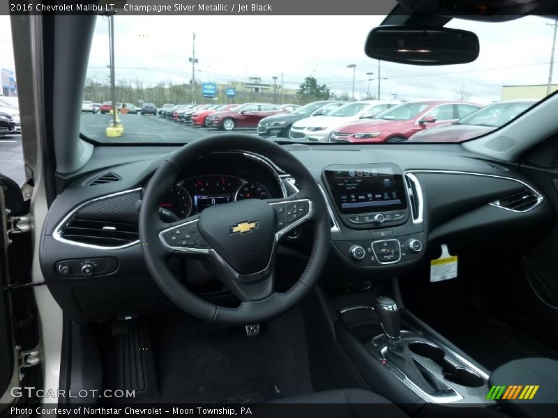 Champagne Silver Metallic / Jet Black 2016 Chevrolet Malibu LT