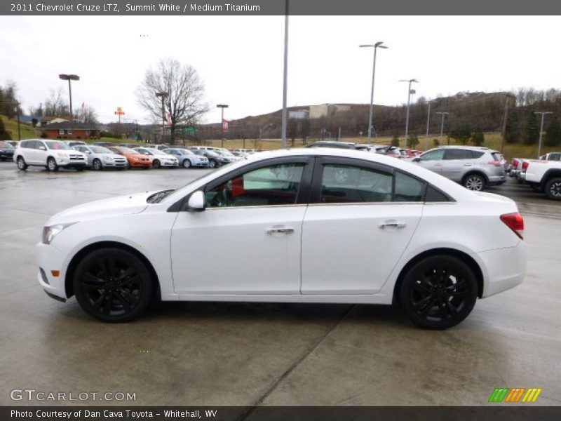 Summit White / Medium Titanium 2011 Chevrolet Cruze LTZ