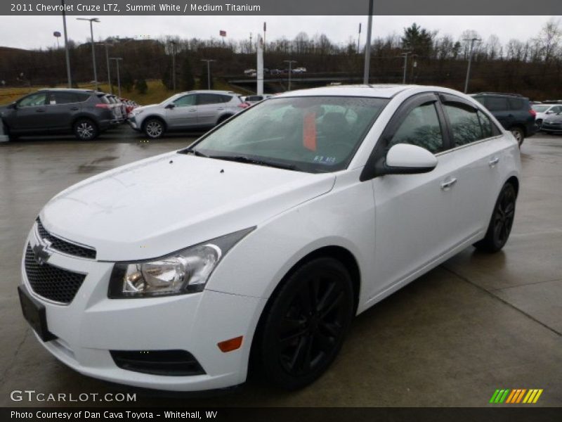 Summit White / Medium Titanium 2011 Chevrolet Cruze LTZ