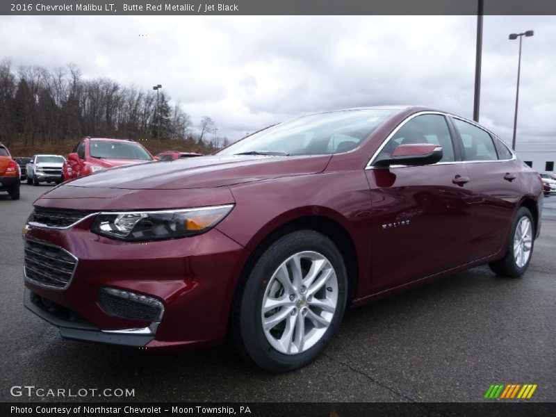 Butte Red Metallic / Jet Black 2016 Chevrolet Malibu LT