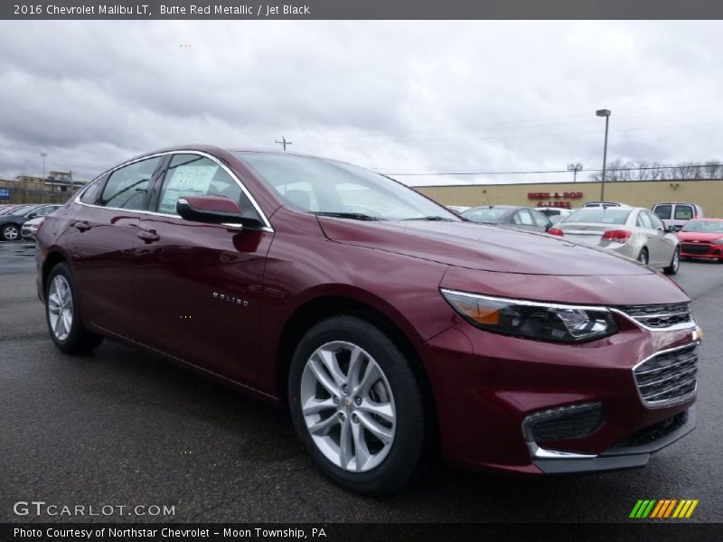 Butte Red Metallic / Jet Black 2016 Chevrolet Malibu LT