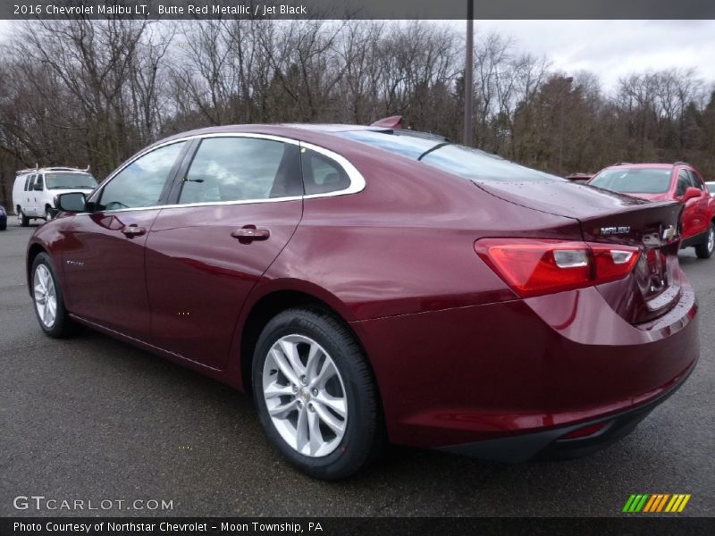 Butte Red Metallic / Jet Black 2016 Chevrolet Malibu LT