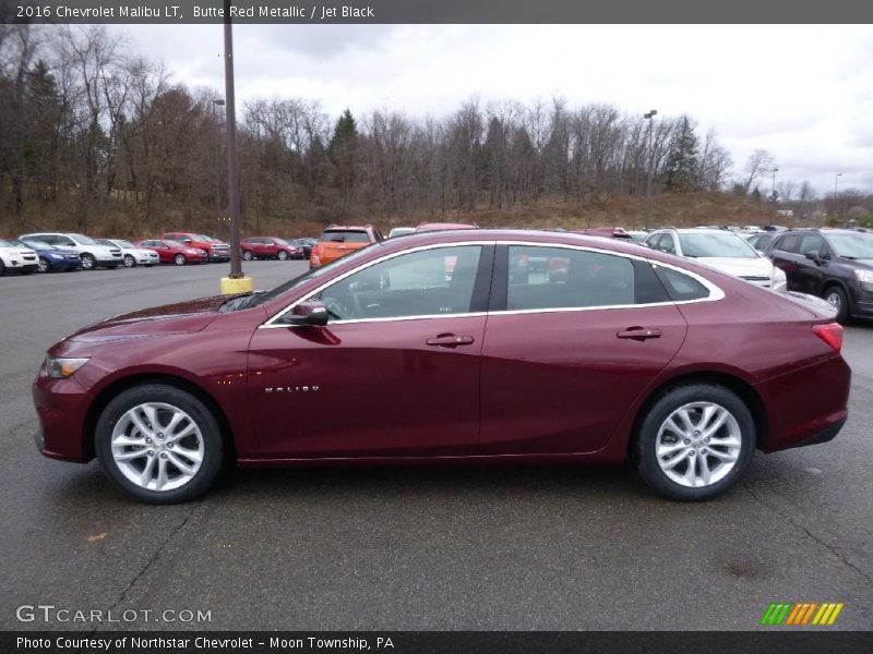 Butte Red Metallic / Jet Black 2016 Chevrolet Malibu LT