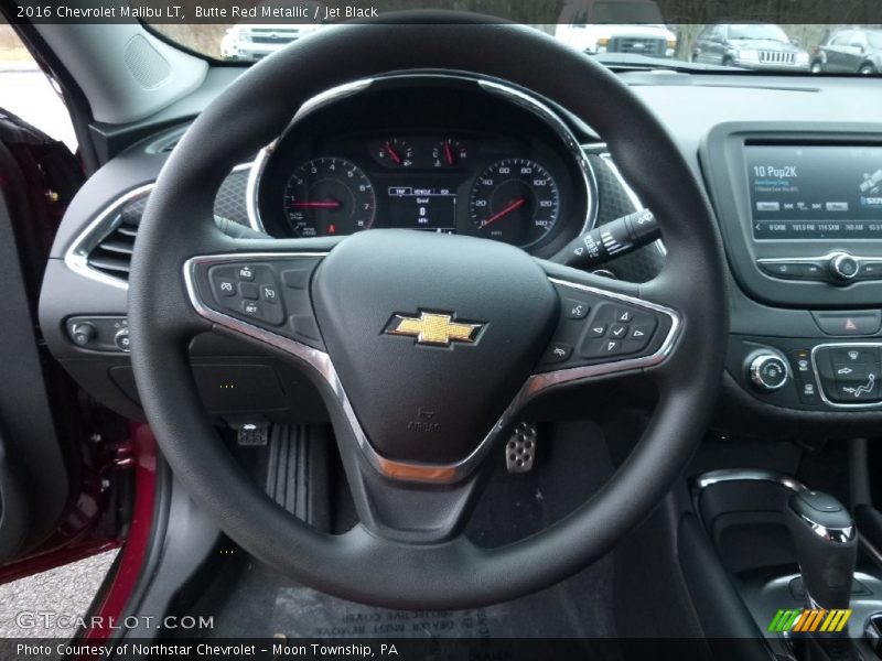 Butte Red Metallic / Jet Black 2016 Chevrolet Malibu LT
