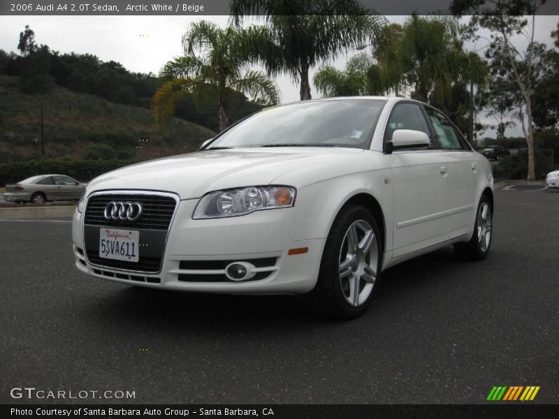 Arctic White / Beige 2006 Audi A4 2.0T Sedan