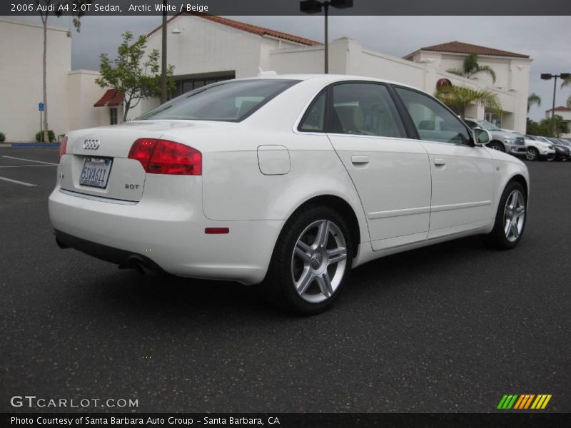 Arctic White / Beige 2006 Audi A4 2.0T Sedan