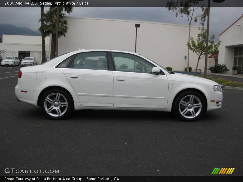Arctic White / Beige 2006 Audi A4 2.0T Sedan