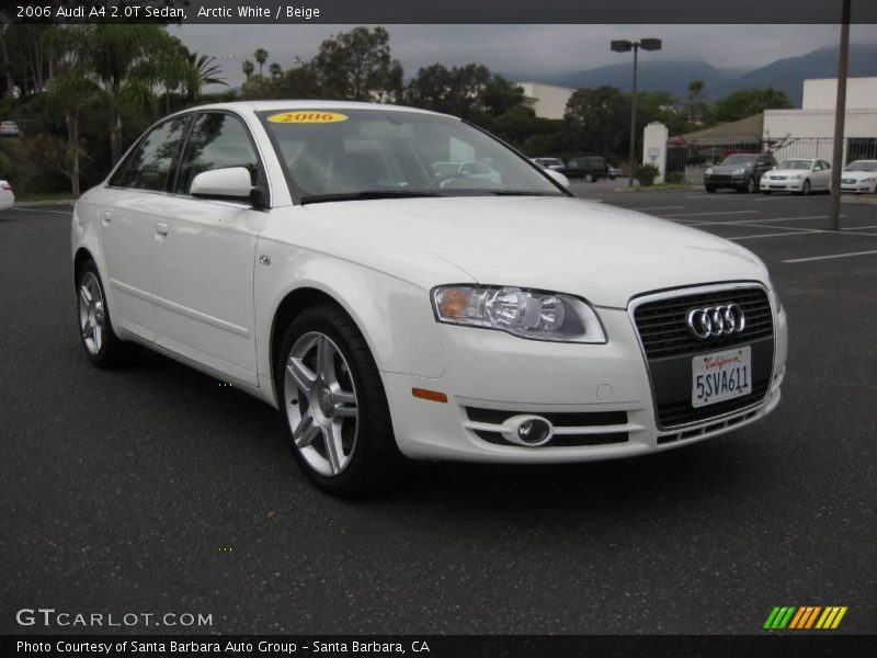 Arctic White / Beige 2006 Audi A4 2.0T Sedan