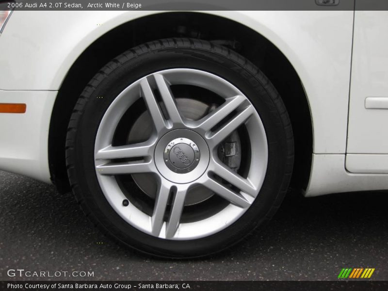 Arctic White / Beige 2006 Audi A4 2.0T Sedan